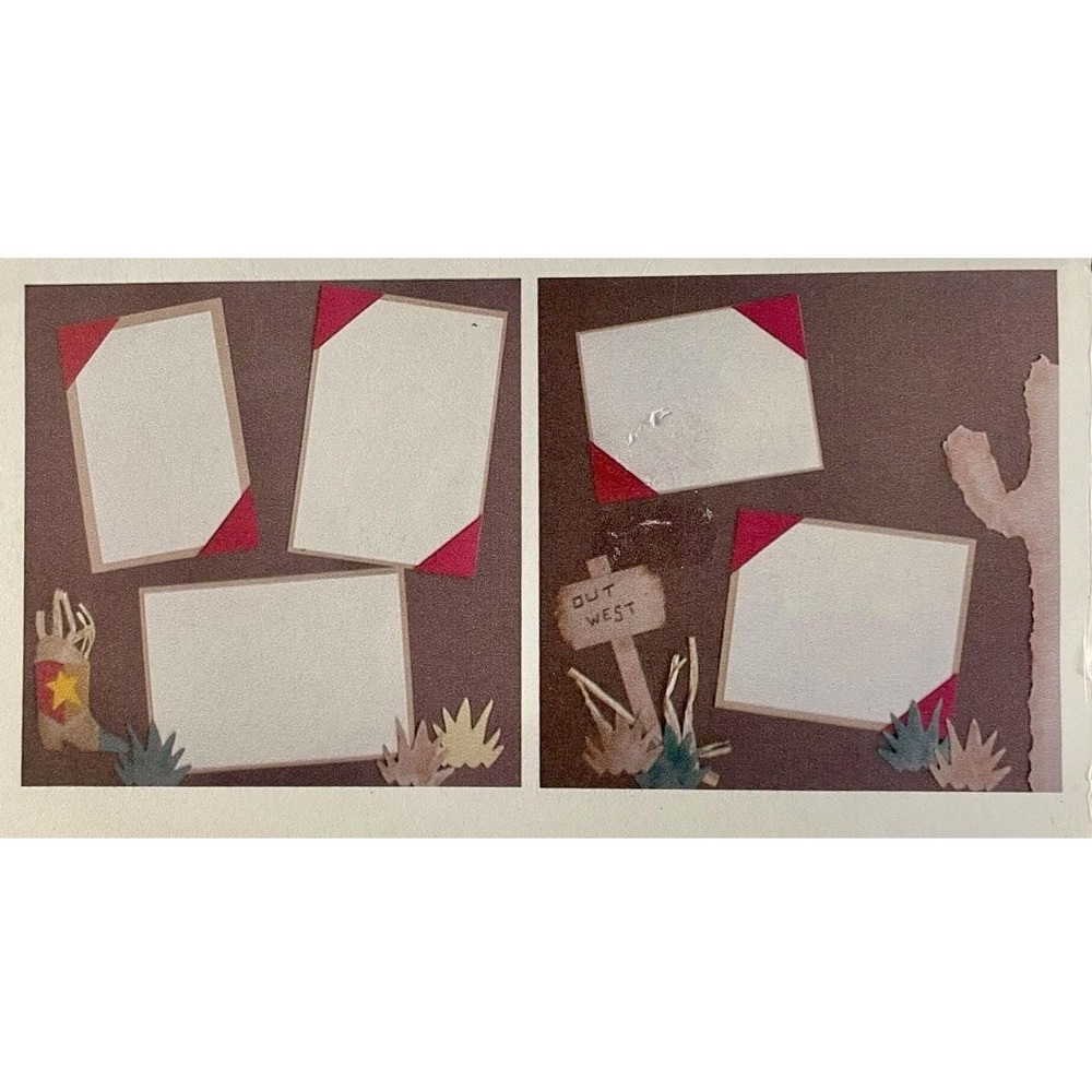 Western Scrapbook Kit 12x12 Cardstock Die Cuts Crafting Country Rodeo NEW